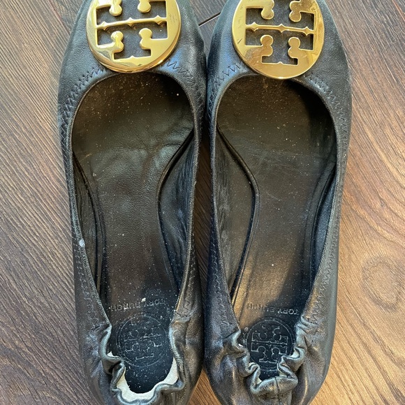 Authentic Black Tory Burch Flats size 8 - Picture 5 of 6